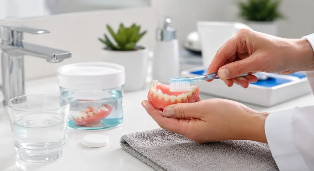 Cómo limpiar tu prótesis dental correctamente: guía paso a paso